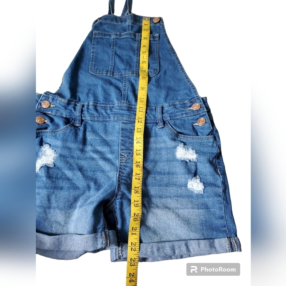 Vigoss Girls Denim Shortall, Sizes XL - Picture 2 of 8